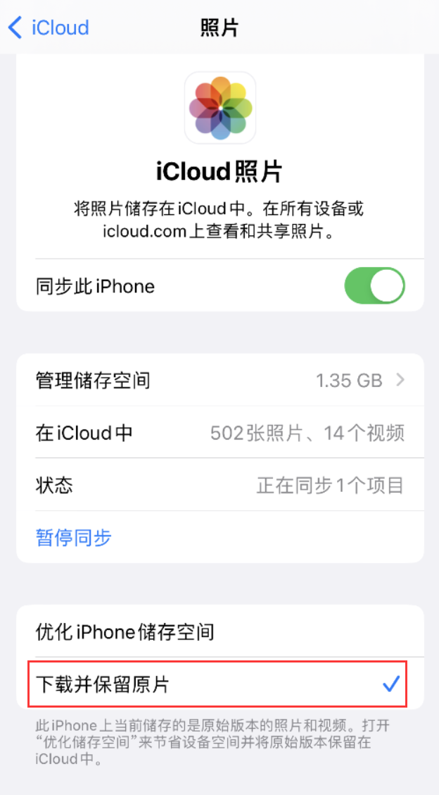 温州苹果手机维修分享iPhone 无法加载高质量照片怎么办 